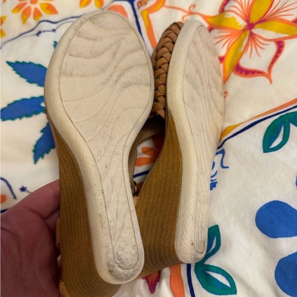 Calzado Mexican Haurache Brown Rainbow Butterfly Leather Sandals Size 7.5 / 8 - Picture 6 of 9